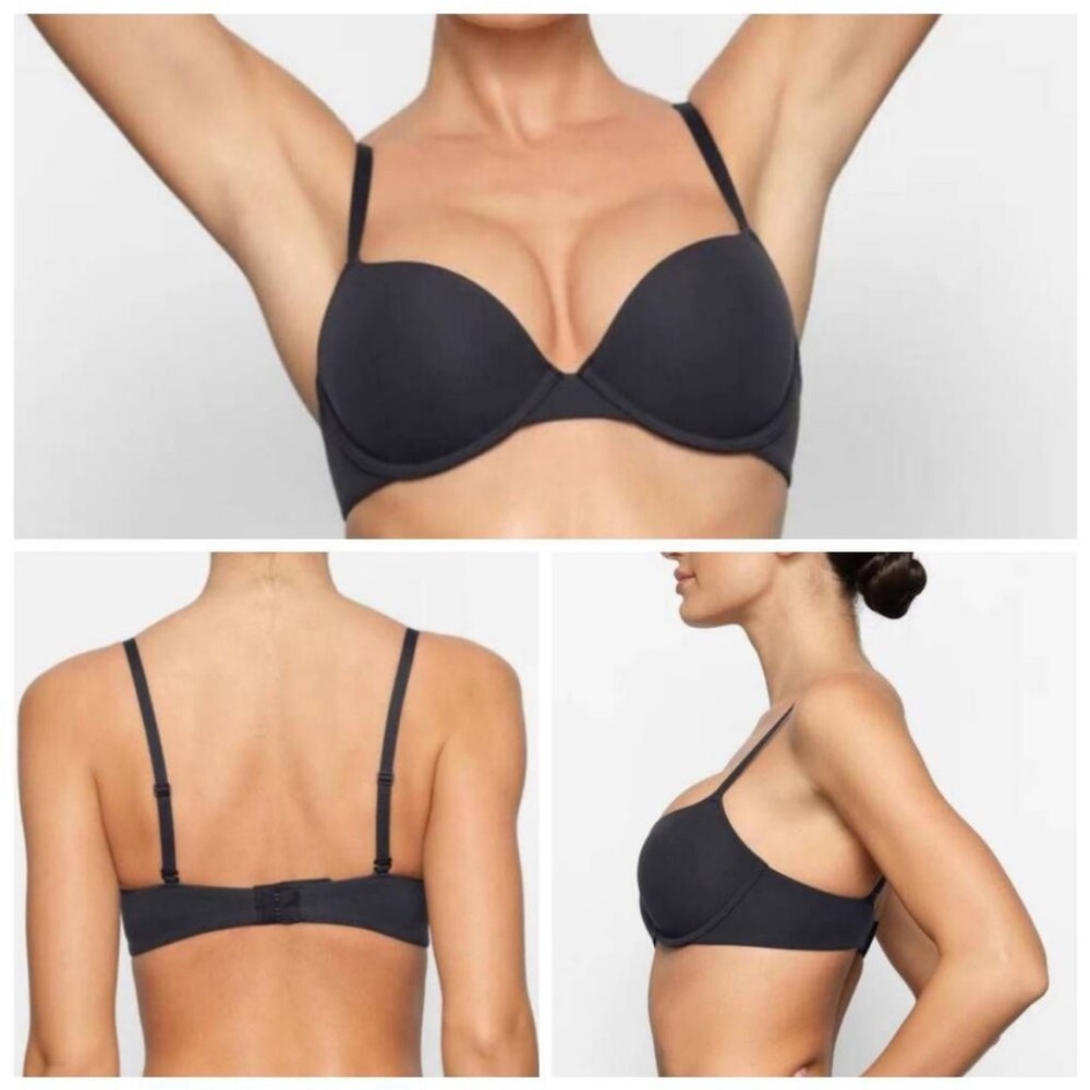 New SKIMS Fits Everybody T-Shirt Bra underwire in onyx